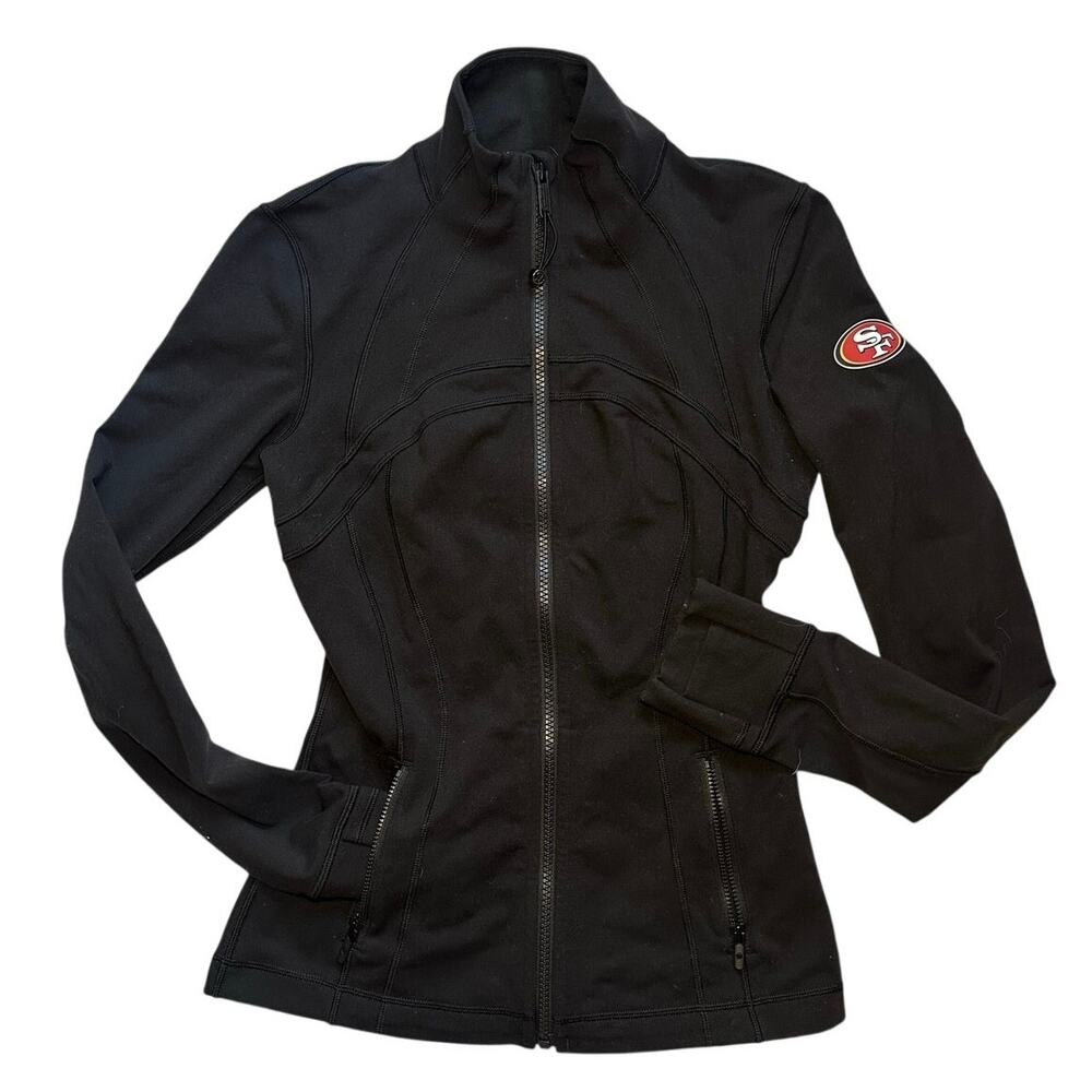 Lululemon NFL 49ers Define Jacket San Francisco Black Cuff Jacket Women’s 4